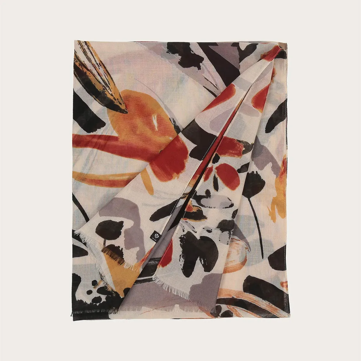 Abstract Floral Design Scarf