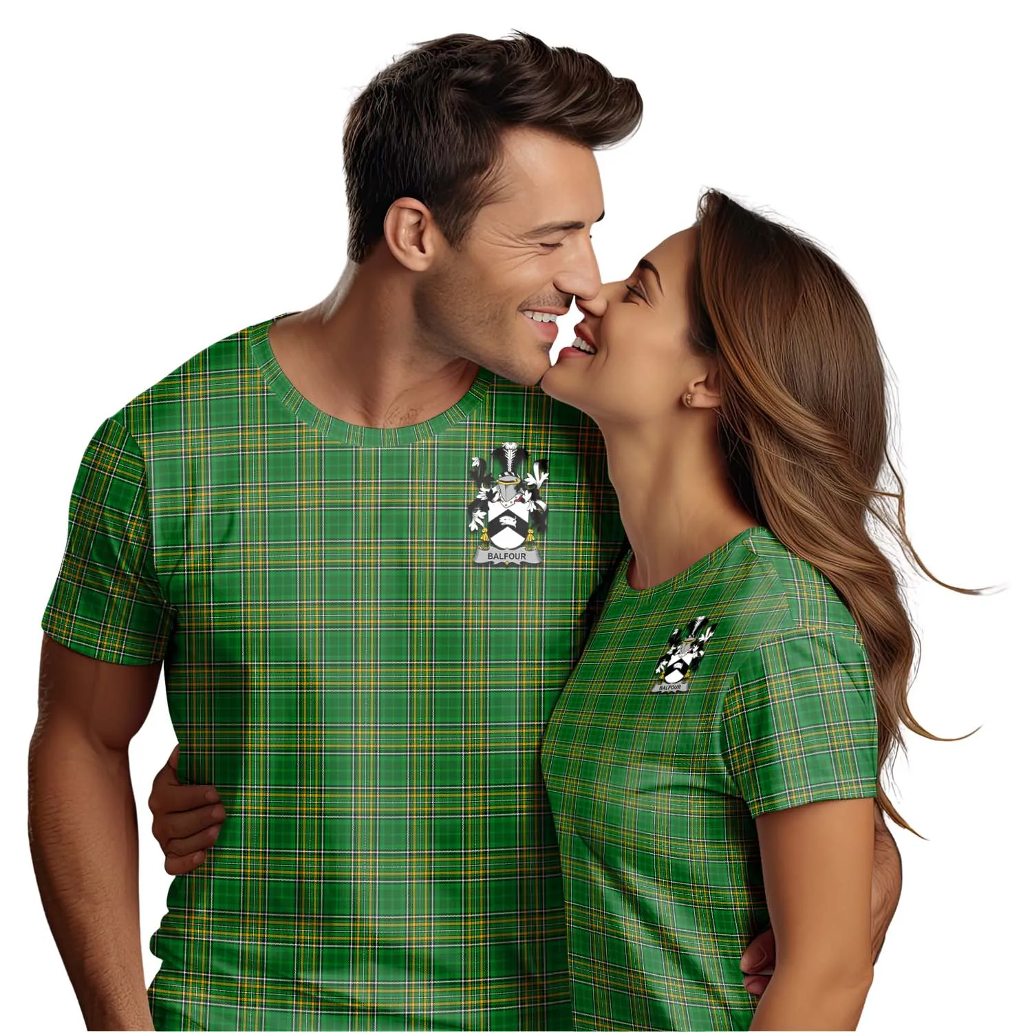 Balfour Irish Clan Tartan T-Shirt with Family Seal