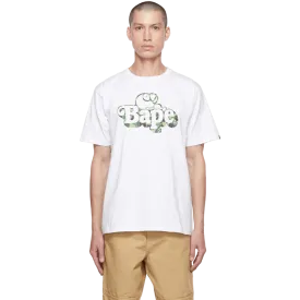 Bape White Camo Milo T-Shirt