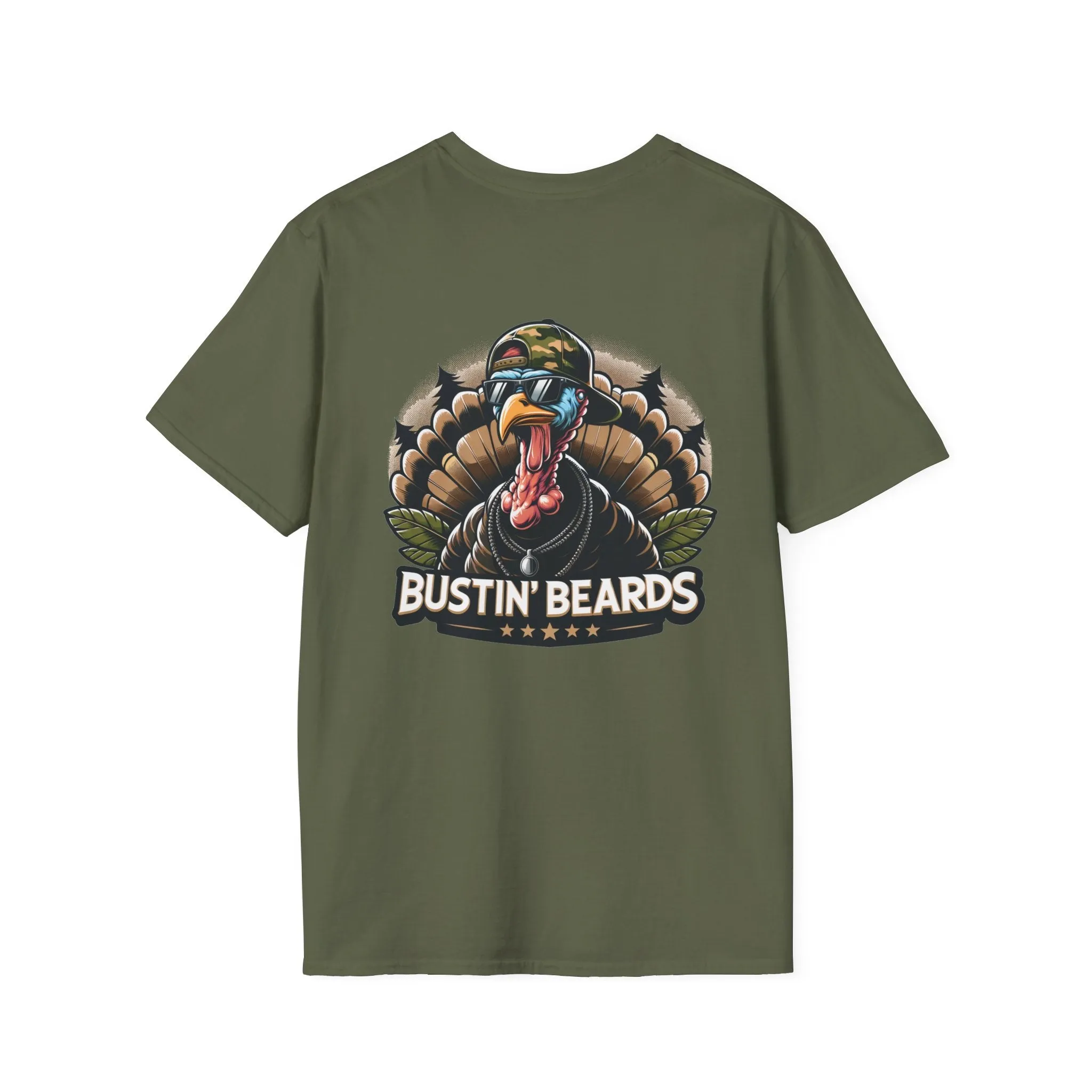 Busting Beards Turkey Hunting Short Sleeve Tee