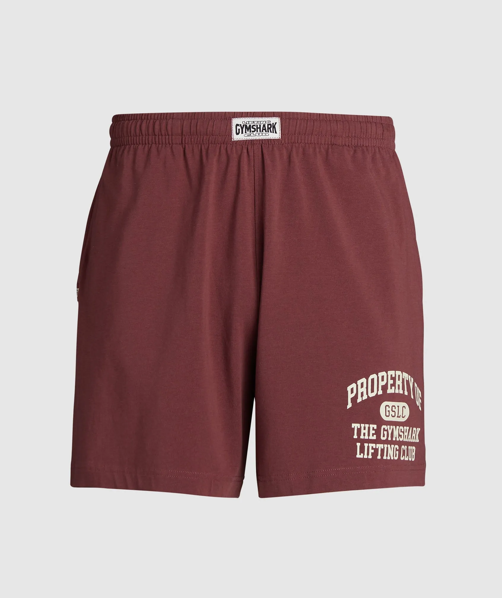 Gymshark Lightweight Jersey Shorts - Burgundy Brown