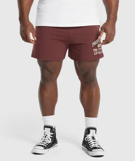 Gymshark Lightweight Jersey Shorts - Burgundy Brown