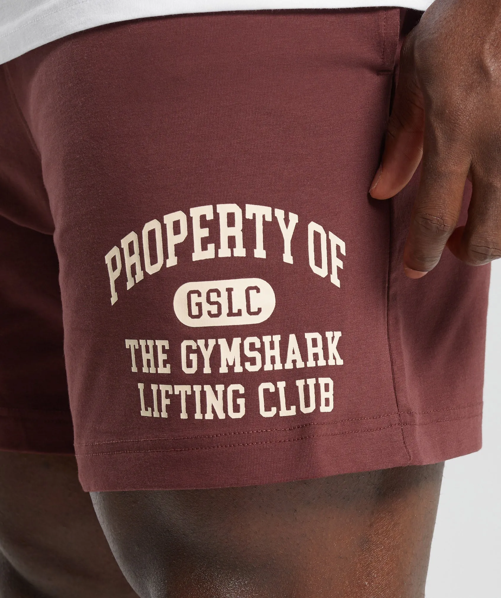 Gymshark Lightweight Jersey Shorts - Burgundy Brown