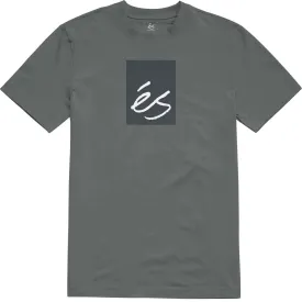 éS Main Block SS Tee - Charcoal