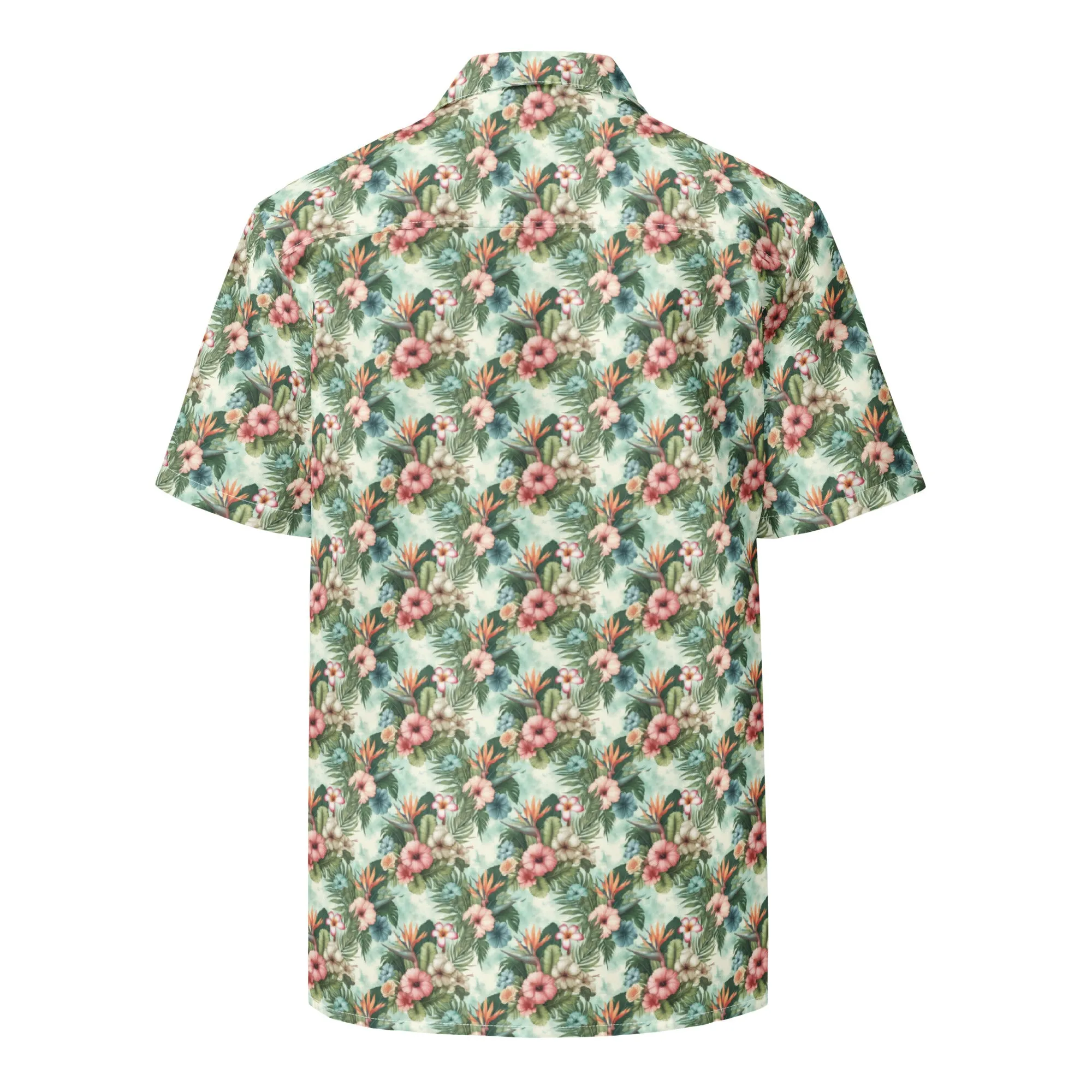 Unisex Button Shirt Floral Escape