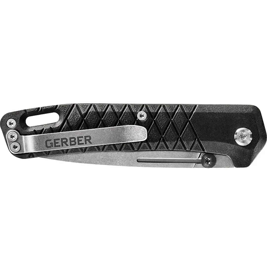 Zilch Folding Blade Clip Knife - Black by Gerber